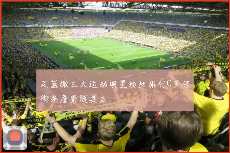 足篮橄三大运动明星粉丝排行C罗领衔老詹紧随其后